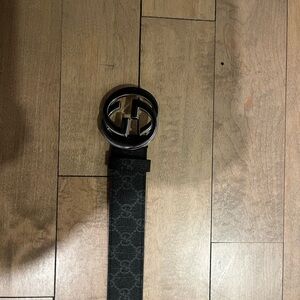 Gucci Black Monogram Belt Bag